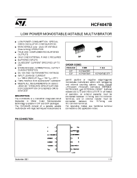 Datasheet HCF4047BEY производства STMicroelectronics